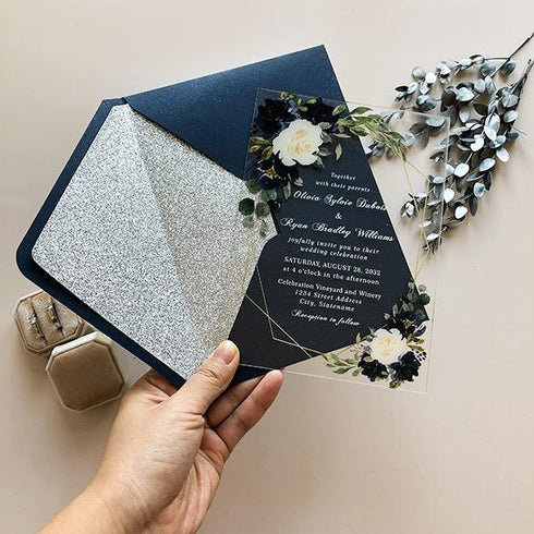 #ACRYLICWEDDINGINVITATIONS# - #CLEARWEDDINGINVITES##clear plastic wedding invitations#